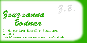 zsuzsanna bodnar business card